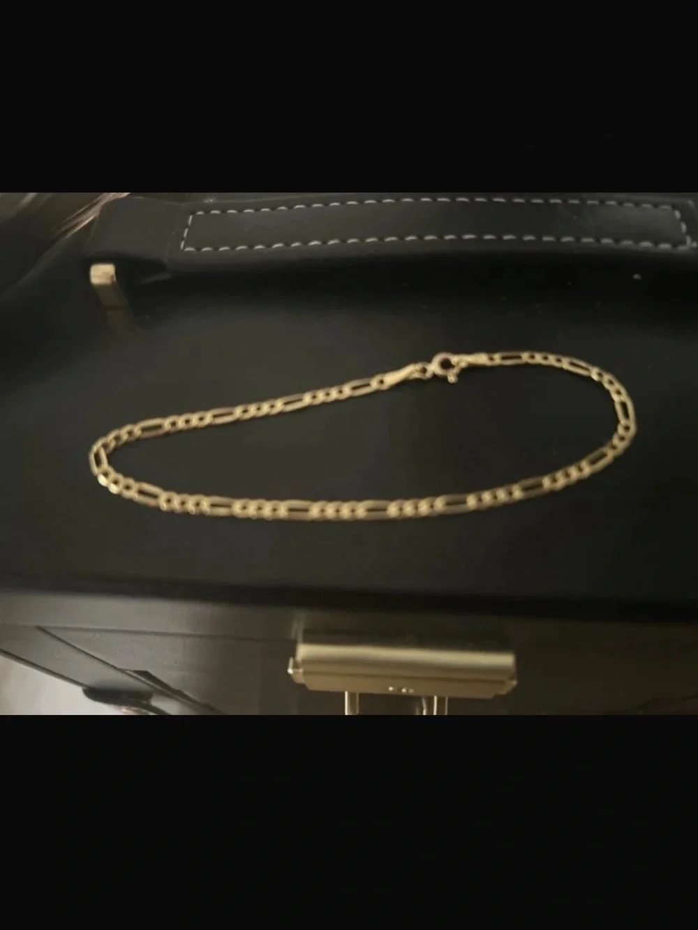 Gold Figaro Link Bracelet - Men's Classic Chain or women’s
